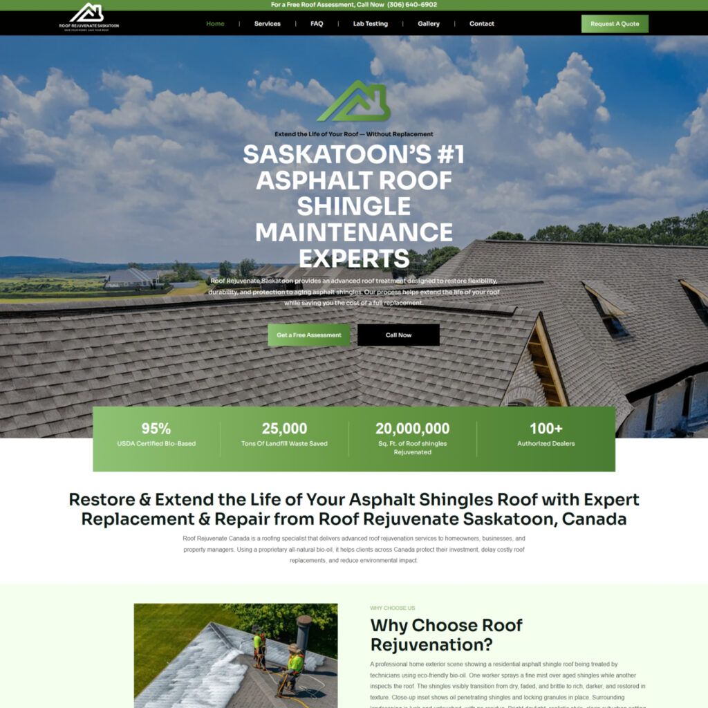 Roof Rejuvenate Saskatoon